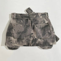 American summer new camouflage multi pocket workwear pants loose spicy girl street casual low waisted short denim skirt pants