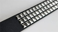 2024 New Square Bead Rivet Belt Metal Pyramid Belt Men and Women Punk Hardware Jeans Belt Y2K Belt Designer Belt Women's Belts