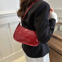 Retro Solid Color PU Leather Shoulder Underarm Bag Women's Fashion Handbags Casual Hobos Purses and Handbag Ladies Hand Bags