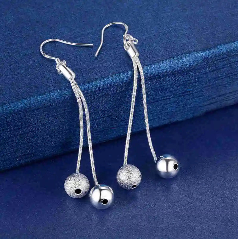 Original 925 Sterling Silver New Earrings Hearts For Women Exquisite Student Girlfriend Jewelry Accessories Wedding Fashion Gift