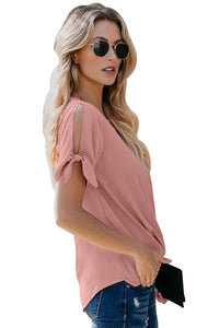 Apricot Charismatic Drape Blouse