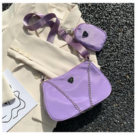 New Simple Small Crossbody Female Armpit Bags Solid Color Shoulder Bags Casual Bags Slanting Women's Bags Mother's Bags