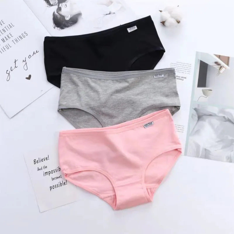 7Pcs/Lot Cotton Panties Women Sexy Underwear Plus Size Briefs Girls Comfort Soft Lingerie Female Cute Underpants Ladies Pantys