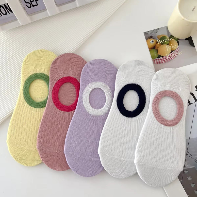 10pairs Womens Anti-Slip Cotton Socks ,Sweat Absorbing Anti-Slip Cotton Bottom Stretch Socks