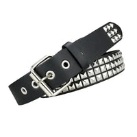 2024 New Square Bead Rivet Belt Metal Pyramid Belt Men and Women Punk Hardware Jeans Belt Y2K Belt Designer Belt Women's Belts