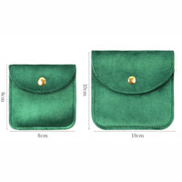 Jewellery Pouch Snap Button Soft Velvet Bag Envelope Jewelry Packaging Bag Wedding Gift Bracelet Necklace Earrings Rings Storage