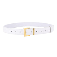 New Luxury Double Genuine Leather Belt for Women Jeans Casual Dress Square Alloy Buckle Ladies Trendy Belts Fashion Waistband