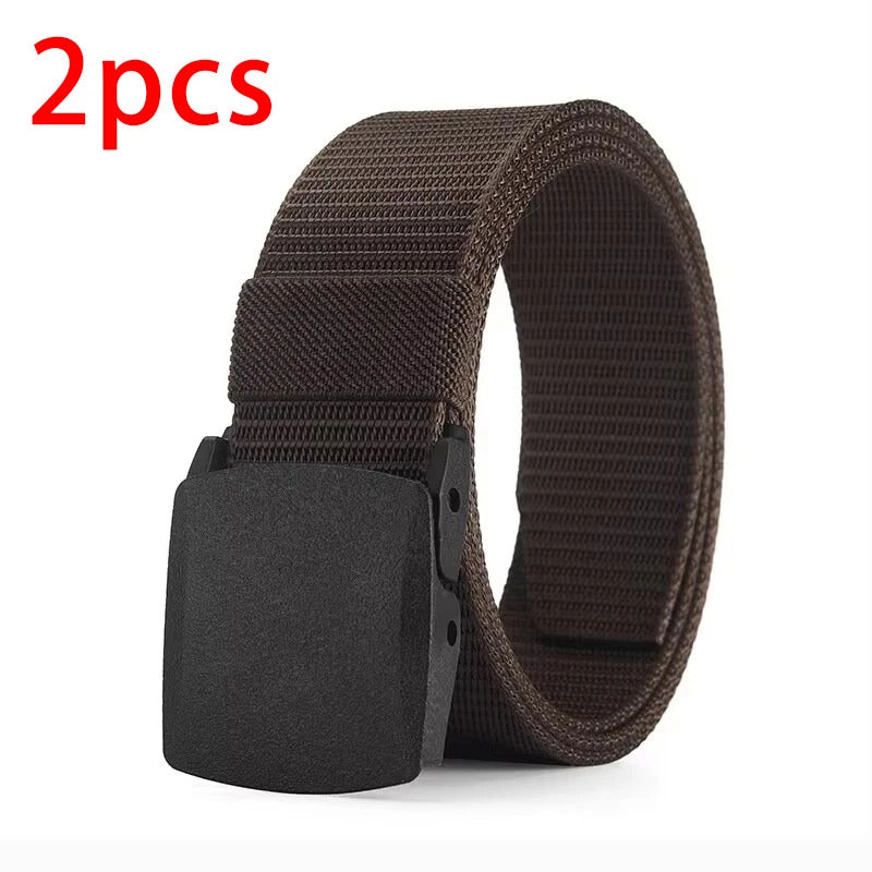 Men's Belt Outdoor Casual Canvas Belt Metal Free Training Nylon Tactical Belt With Pants Jeans Belt Sports Belts For Men Women