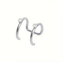 1Pc Stainless Steel Fake Nose Ring Hoop Septum Rings C Clip Lip Ring Earring Fake Nose Piercing Women Body Jewelry Non-Pierced