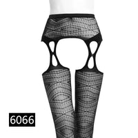 Women Sexy Lingerie Stockings Garter Belt Stripe Elastic Stockings Black Fishnet Stocking Thigh Sheer Tights Pantyhose dropship