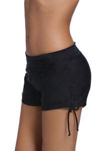 Black Ruched Side Swimsuit Bottom