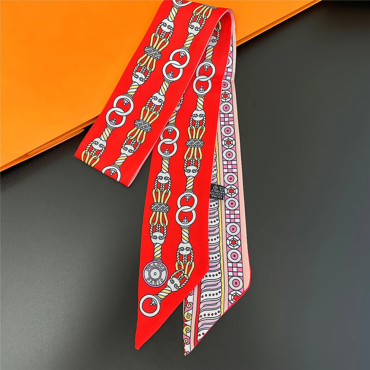 2024 Brand Design Zebra In Flowers Women Scarf Luxury Silk Scarf Fashion Hair Headband Foulard Skinny Bag Scarves Neckerchief