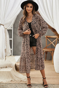 Leopard Print Duster Kimono