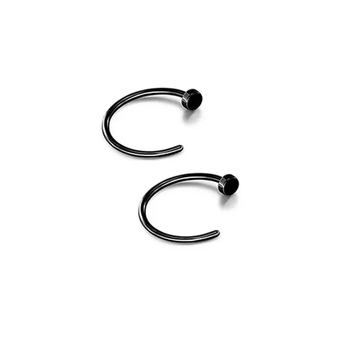 2/10pcs 20G Fake Nose Rings for Women Men,316L Stainless Steel Clip On Lip Rings Labret Ring Nose Piercing Jewelry