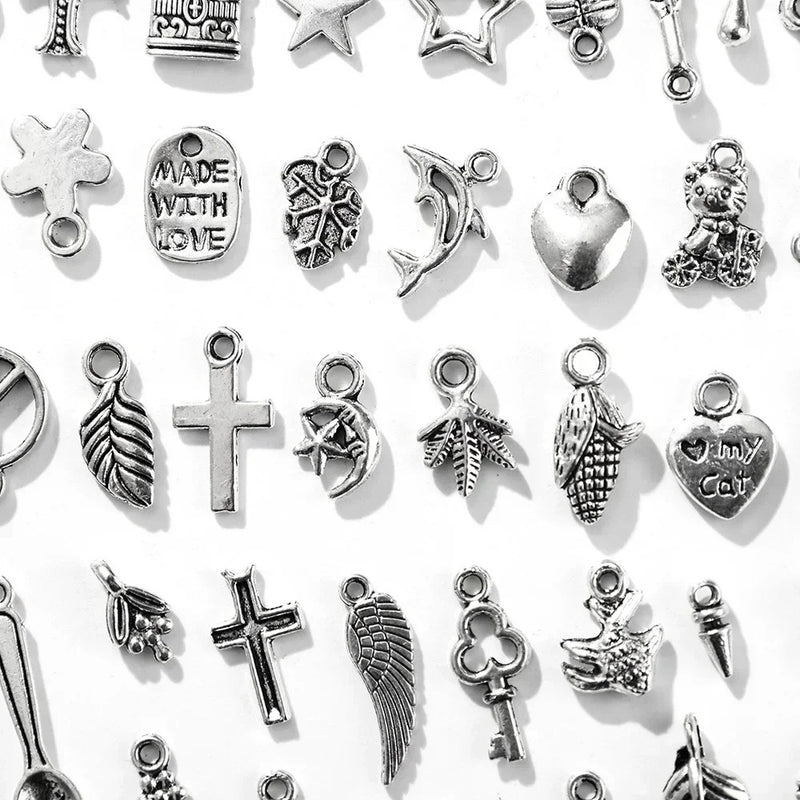 100/300pcs Tibetan Silver Mixed Pendant Animals Charms Beads for Jewelry Making Bracelet Earrings Necklace DIY Craft Art Charms