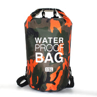 2/5/10/15/30L Outdoor Camouflage Waterproof Dry Bags Portable Rafting Diving Dry Bag Sack PVC Swimming Bags for River Trekking