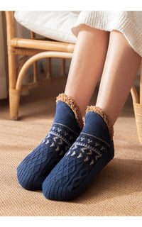 Super Warm Winter Non-slip Floor Socks Women Men Snow Socks Sleep Carpet Socks Slippers Socks Women Velvet Boot Unsiex Home Wear