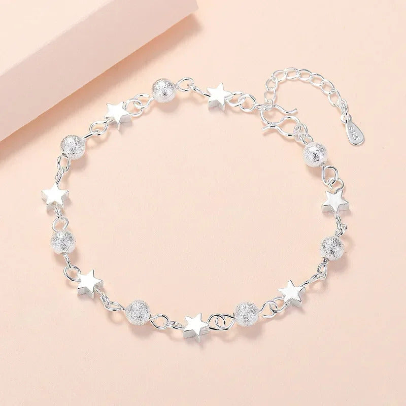 Luxury 925 Sterling Silver Bracelets Lucky Bead Bracelets  Woman Original Multi-layer Charm Bracelet Elegant Party Jewelry Gifts