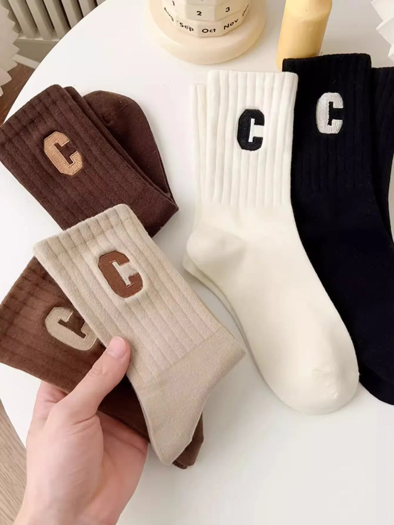 10/5/4/2 pairs of women's socks Cotton socks Cute women's socks Dog novelty animal socks Cartoon cotton casual socks Funny sock