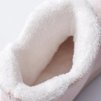 2024 Winter Warm Shoes Woman Men Indoor Slippers Soft Plus Couples Home Floor Snow Boots Anti-slip Female House Footwear