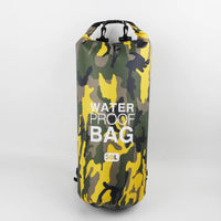 2/5/10/15/30L Outdoor Camouflage Waterproof Dry Bags Portable Rafting Diving Dry Bag Sack PVC Swimming Bags for River Trekking