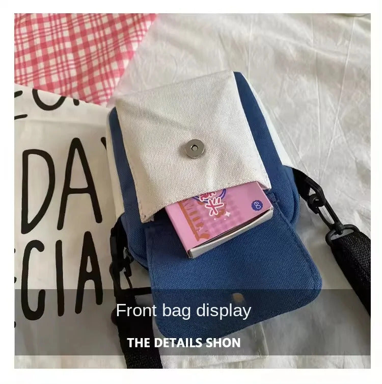 Cute Canvas One Shoulder Womens Bag Little Rabbit Korean Version Fashion Crossbody Bag Female Student Cotton Womens Handbag