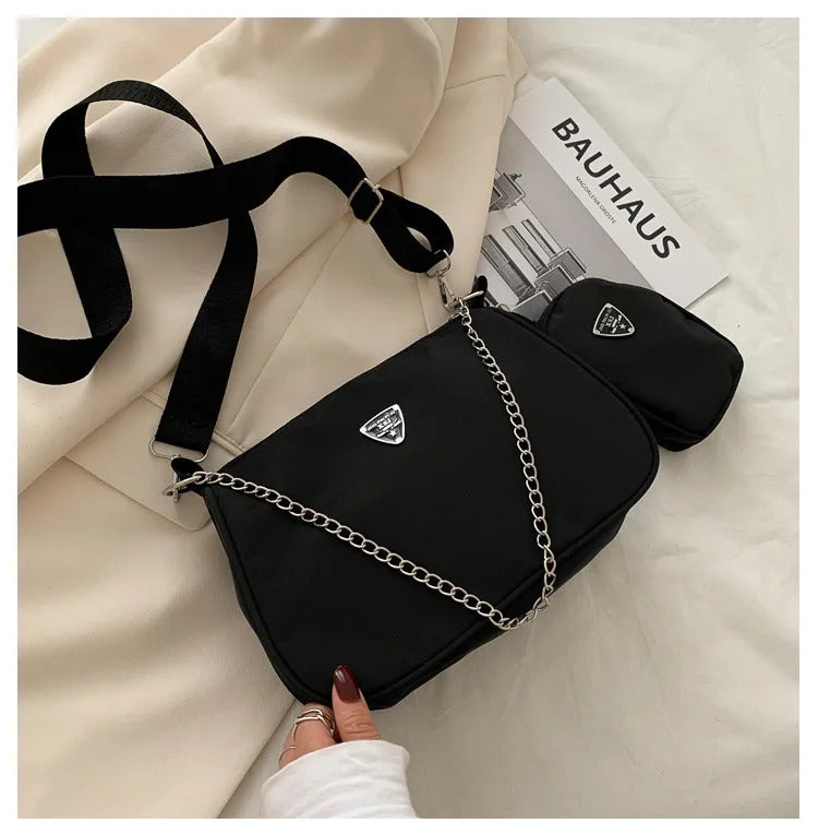 New Simple Small Crossbody Female Armpit Bags Solid Color Shoulder Bags Casual Bags Slanting Women's Bags Mother's Bags