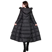 2023 Women's Winter Cold Coats Long Parkas Warm Down Basic Jacket Fashion Cotton Padded Outwear Female Hooded Windproof Overcoat