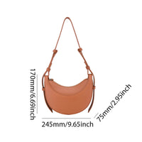 Women Tote Bags Casual Hobo Bag Luxury Brand Handbag Large Capacity PU Half Moon Crescent Bag Saddle Shoulder Bag Commuting Bag