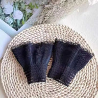 1Pair Detachable Fake Sleeves Spring Autumn Wild Sweater Decorative Sleeves Lace Ruffles Elbow Sleeve Cuff Universal Fake Cuff