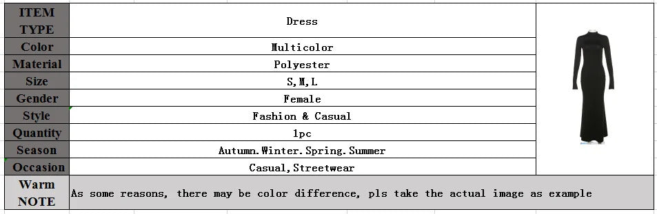 Autumn Winter Backless Sexy Party Club Black Bodycon Maxi Dresses Outfits for Women Long Sleeve Y2K Dress Vestido Streetwear New