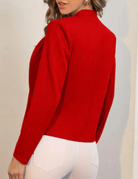 New Cross-Border Women's Wear, Pure Color Chigong Small Suit Cardigan Formal Jacket