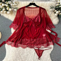 Sexy Slim Chinese Cheongsam Halter Nightwear Lingerie Halter Hollow Tassel Sleeveless Strap Dress Erotic Women Nightgown Pajama