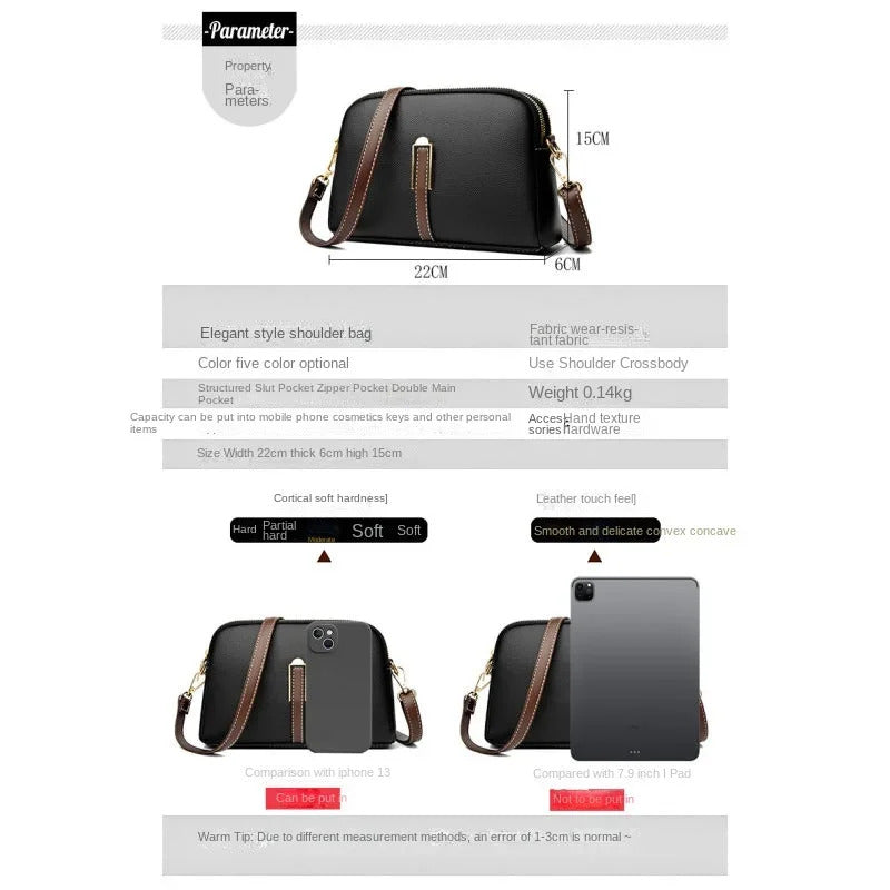 100% Genuine Leather Shoulder bag Women Handbag Designer Cowhide Flap Bag Luxury Women's Messenger Bags Crossbody Bags For Women