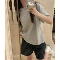 Women's Loose Round Neck Cute Kitty Homewear Pajamas Women's Simple Leisure Long Sleeve Long Pants Two-piece Suit Pajamas  Women