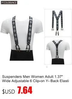 1cm Skinny Suspenders Women Mens Unisex Slim Thin Trouser Straps Adjustable Braces Clip-on Pants Suspenders Belt