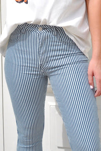 Mile High Pin Stripe Bell Bottoms