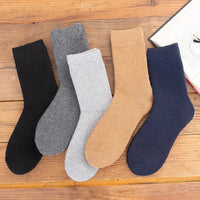 2024 New Winter Super Thicker Warm Socks Wool Male Men Women Socks Solid Socks Merino Wool Socks Against Cold Snow Terry Socks