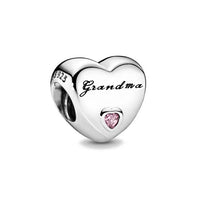 Europe 925 Silver Family Charm Fit Original Bracelet Jewelry Pendant Boy Girl Sparkling Mom Bead Sisters Pandora Dangle Plated