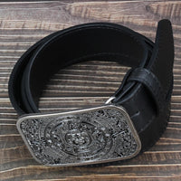 Aztec Calendar Men's Metal Belt Buckle Jeans Accessories High Quality