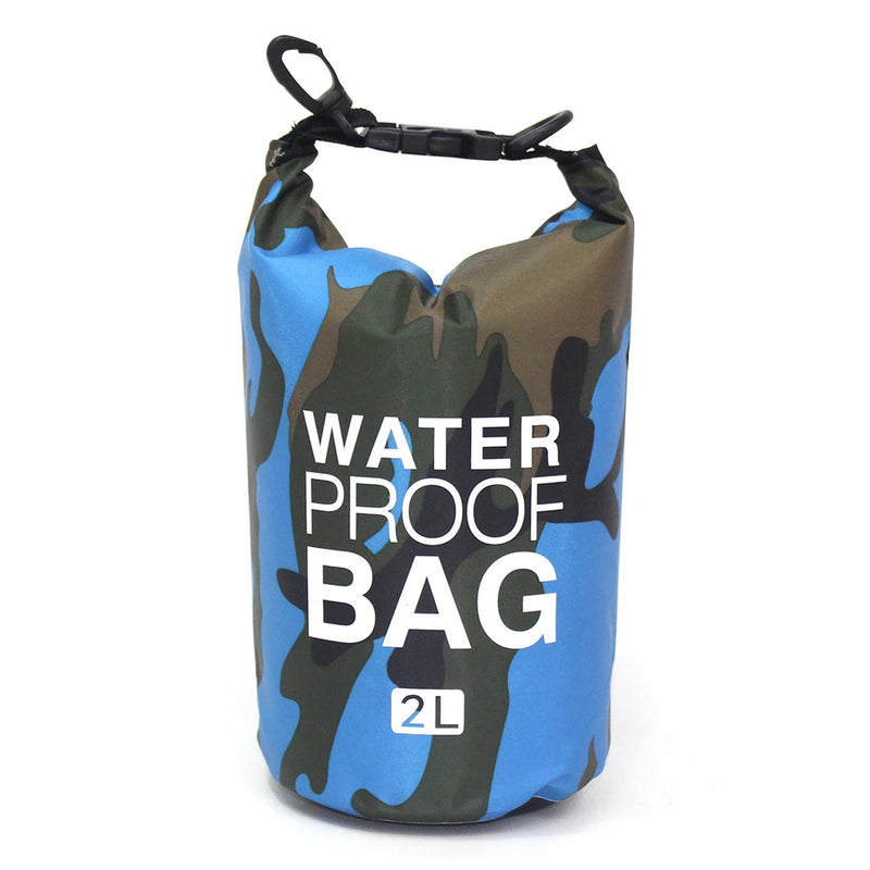 2/5/10/15/30L Outdoor Camouflage Waterproof Dry Bags Portable Rafting Diving Dry Bag Sack PVC Swimming Bags for River Trekking