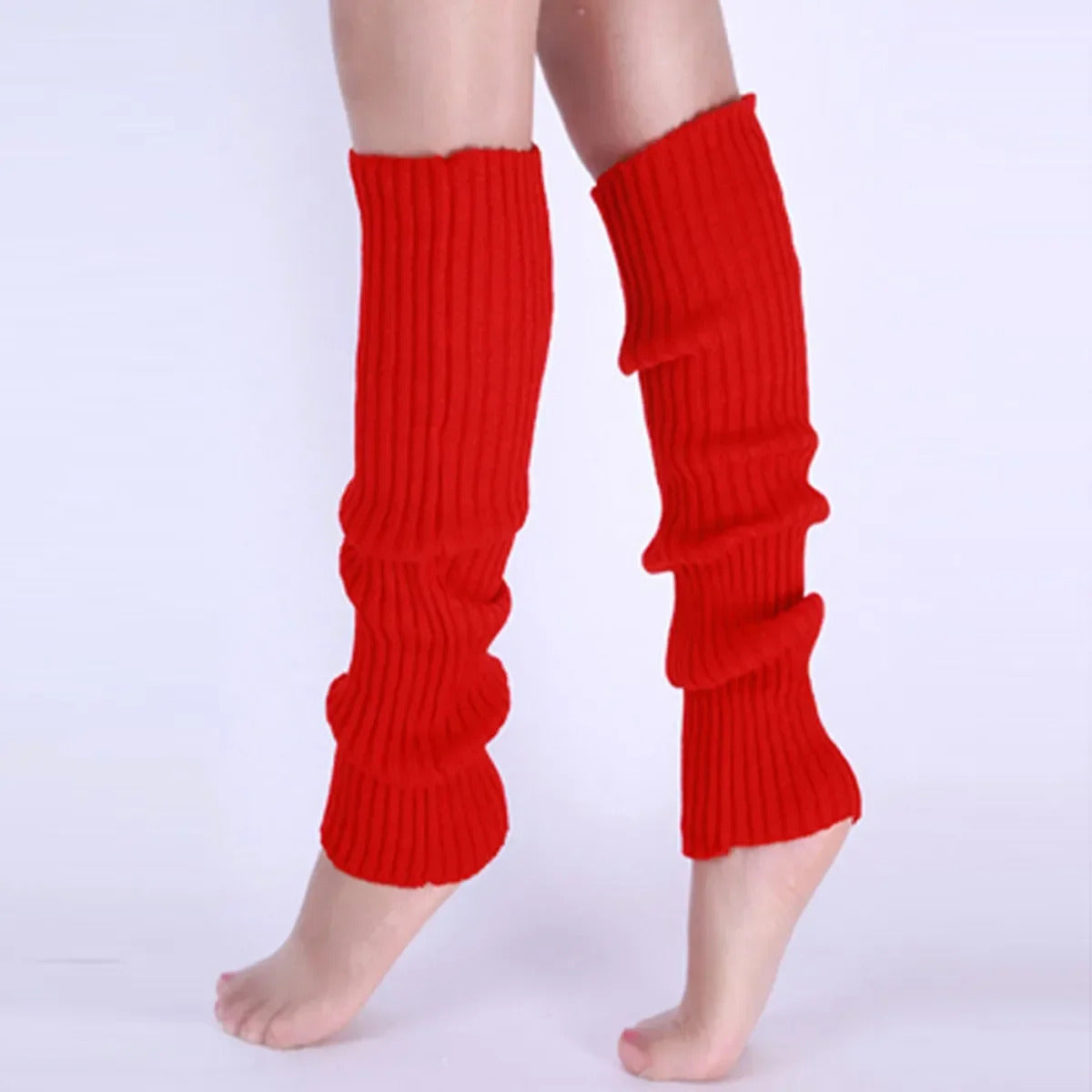 Classic Knit Leg Warmers Rib-Knit Knee-High Leg Warmer Socks Women's Stockings Knitted knee high socks for comfort