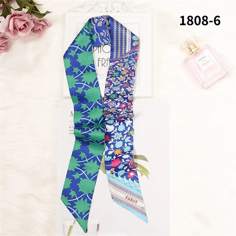 Horse Printing Bag Scarf 2024 New Small Skinny Silk Scarf Women Luxury Brand Foulard Women Tie Fashion Head Scarves For Ladies