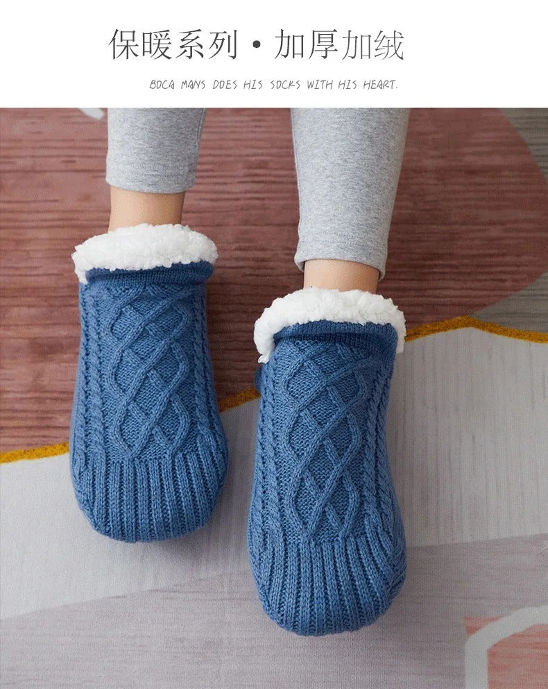 Fall and Winter Floor Socks Home Warm Women Men Socks Snow Socks Sleep Carpet Socks Slippers Socks Men Non-slip Yoga Socks 2024