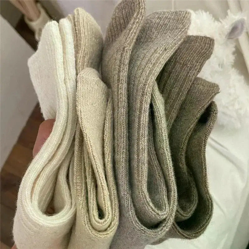 Wool Cashmere Thermal Long Sock for Women Homewear Sleeping Thicken Warm Crew Socks Women Socks Autumn Winter Calcetines Mujer