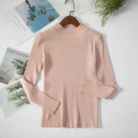 Turtleneck Sweater Women Knitted Soft Pullovers cashmere Jumpers Basic Solid Soft Sweaters Women Autumn Winter Casual Top