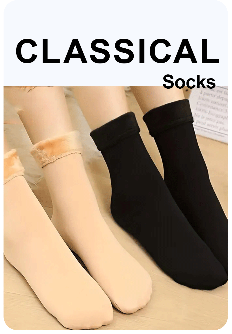 1 Pairs Women's Winter Thick Insulation Short Cashmere Socks Nylon Snow Velvet Boot Solid Color High-quality Women's Floor Socks