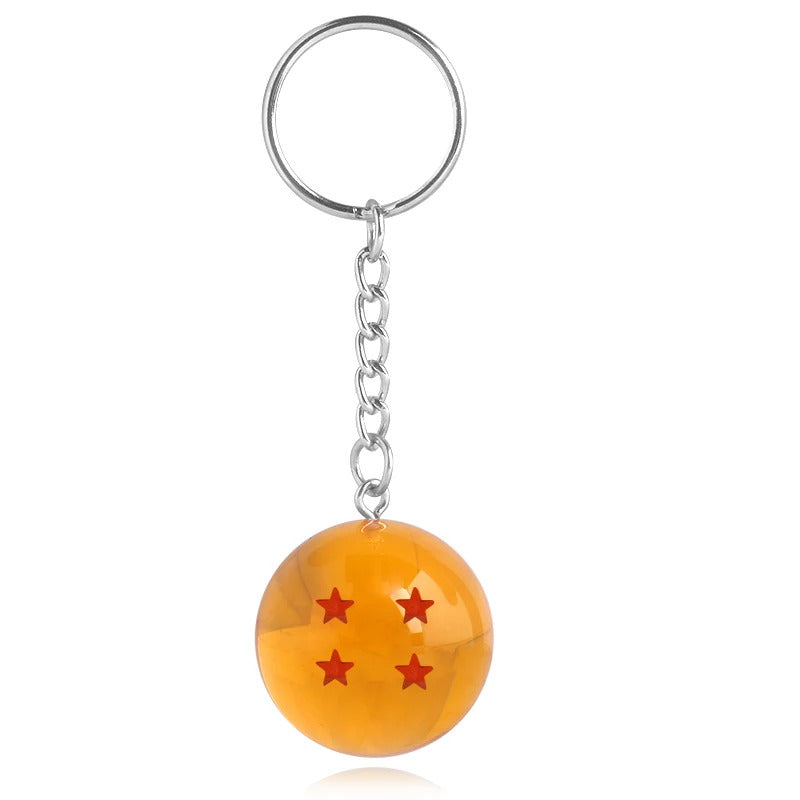 Japanese Cartoons Z 7 Stars Balls Keychain Figures Toys Key Chain Pendant Car Keyring Gifts Accessories