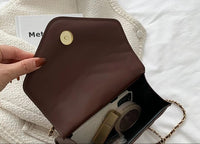 Single Shoulder Retro Fashionable Small Square Bag Crossbody Handbag