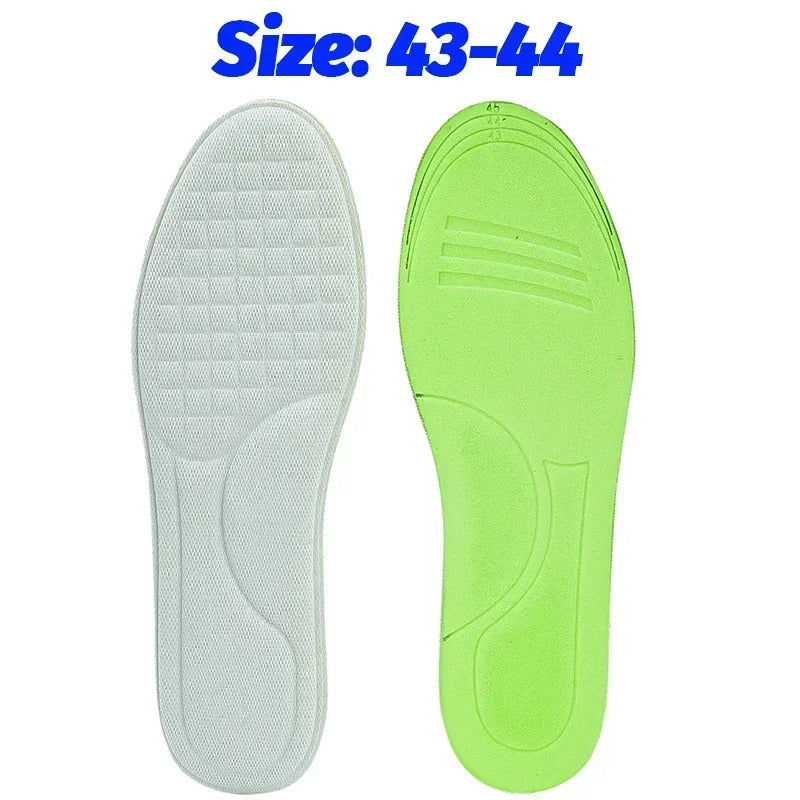 Soft Massage Insoles Memory Foam Orthopedic Insoles for Men Women Antibacterial Deodorant Absorb-Sweat Sports Shoes Insole Pads